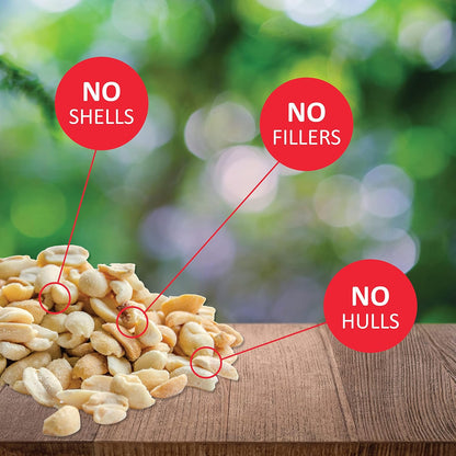 Lyric Peanut Pieces Wild Bird Seed - No Waste Bird Food - Attracts Titmice, Woodpeckers, Chickadees