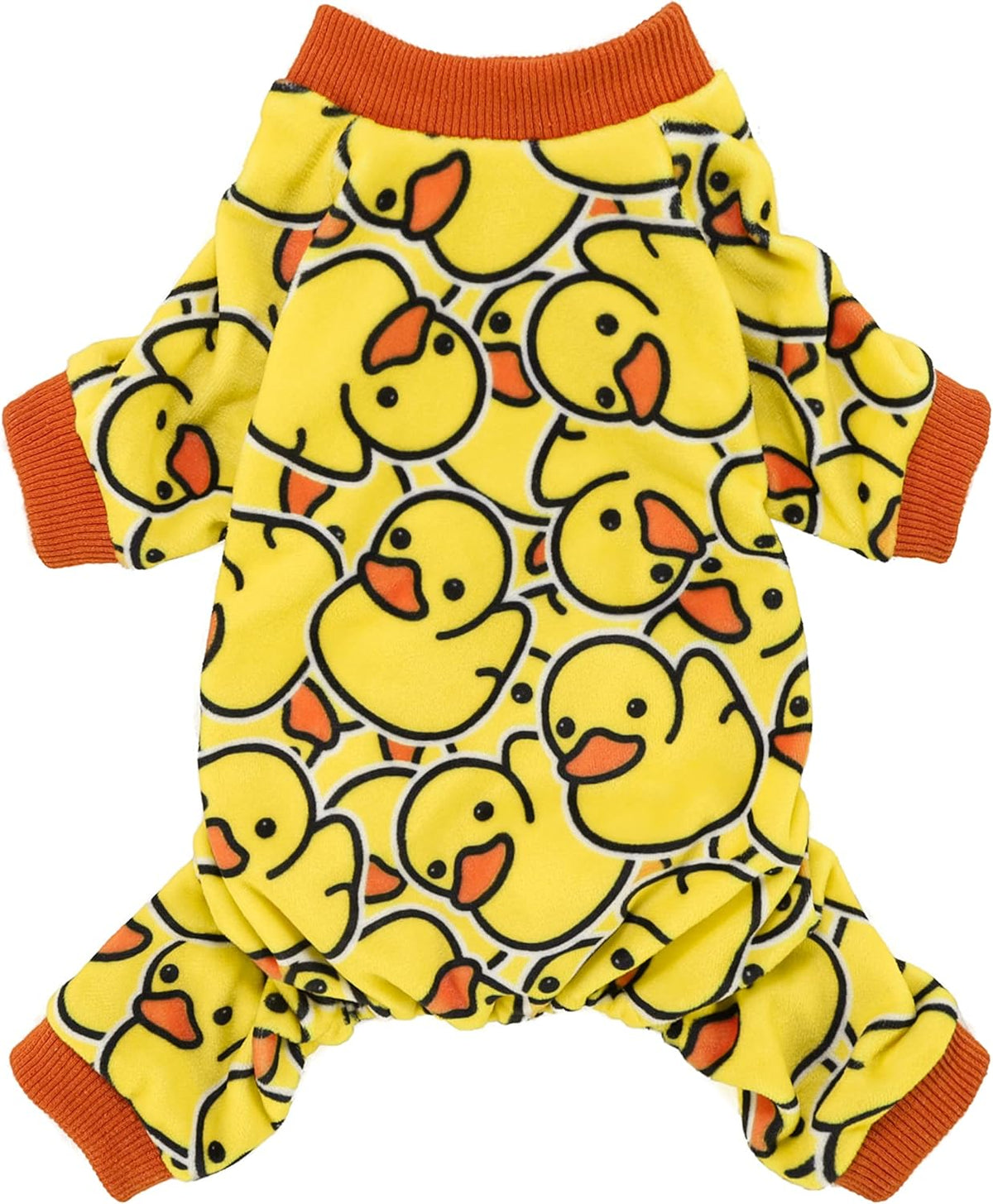Fitwarm Funny Duck Dog Pajamas, Dog Winter Clothes for Small Dogs Girl, Lightweight Velvet Pet