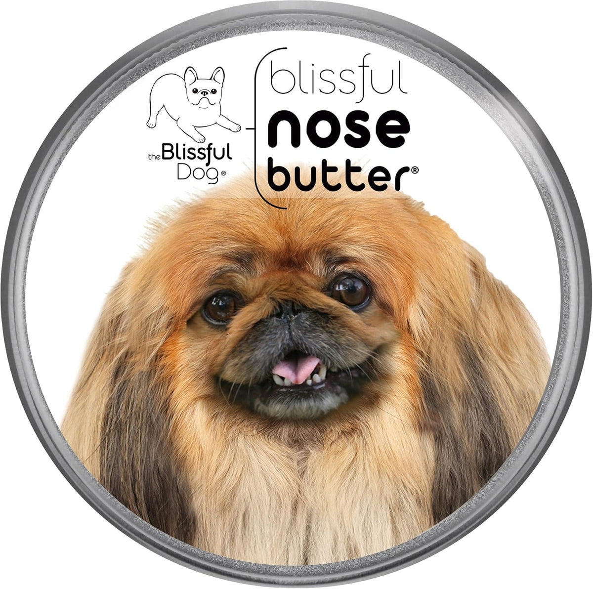 The Blissful Dog Pekingese Nose Butter for Dry, Cracked Skin, Lick-Safe Dog Nose Balm with