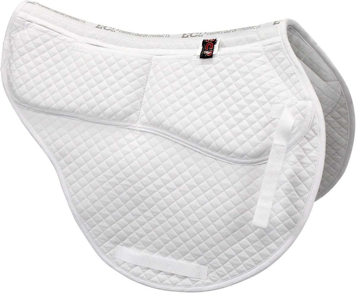 ECP Equine Comfort Products All-Purpose Contoured Correction Saddle Pad with Adjustable Memory Foam