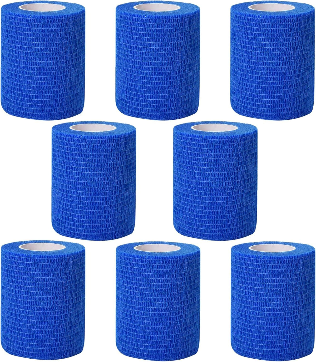 Self Adhesive Bandage Wrap,2 Inch Blue Breathable Elastic Cohesive Bandages, Vet Wrap Sports Tape