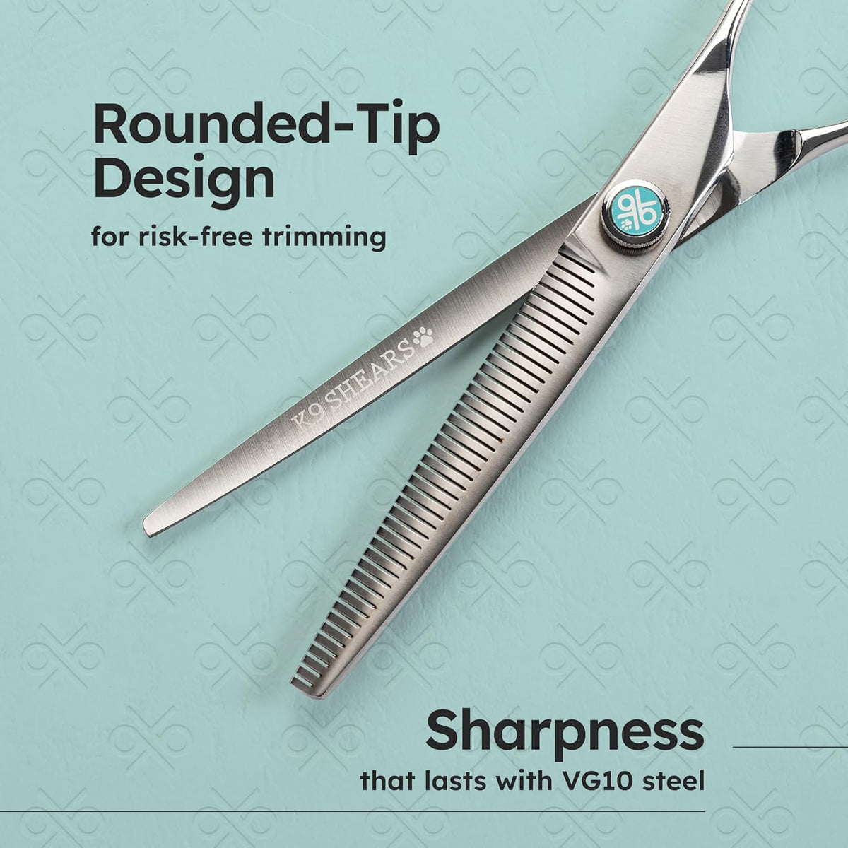8” Dog Grooming Scissors – VG10 Japanese Steel Professional Pet Thinning Shears for Cats & Dogs |
