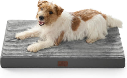 Bedsure Dog Bed Medium Size Dog - Orthopedic Pet Beds with Removable Machine Washable Cover, Egg