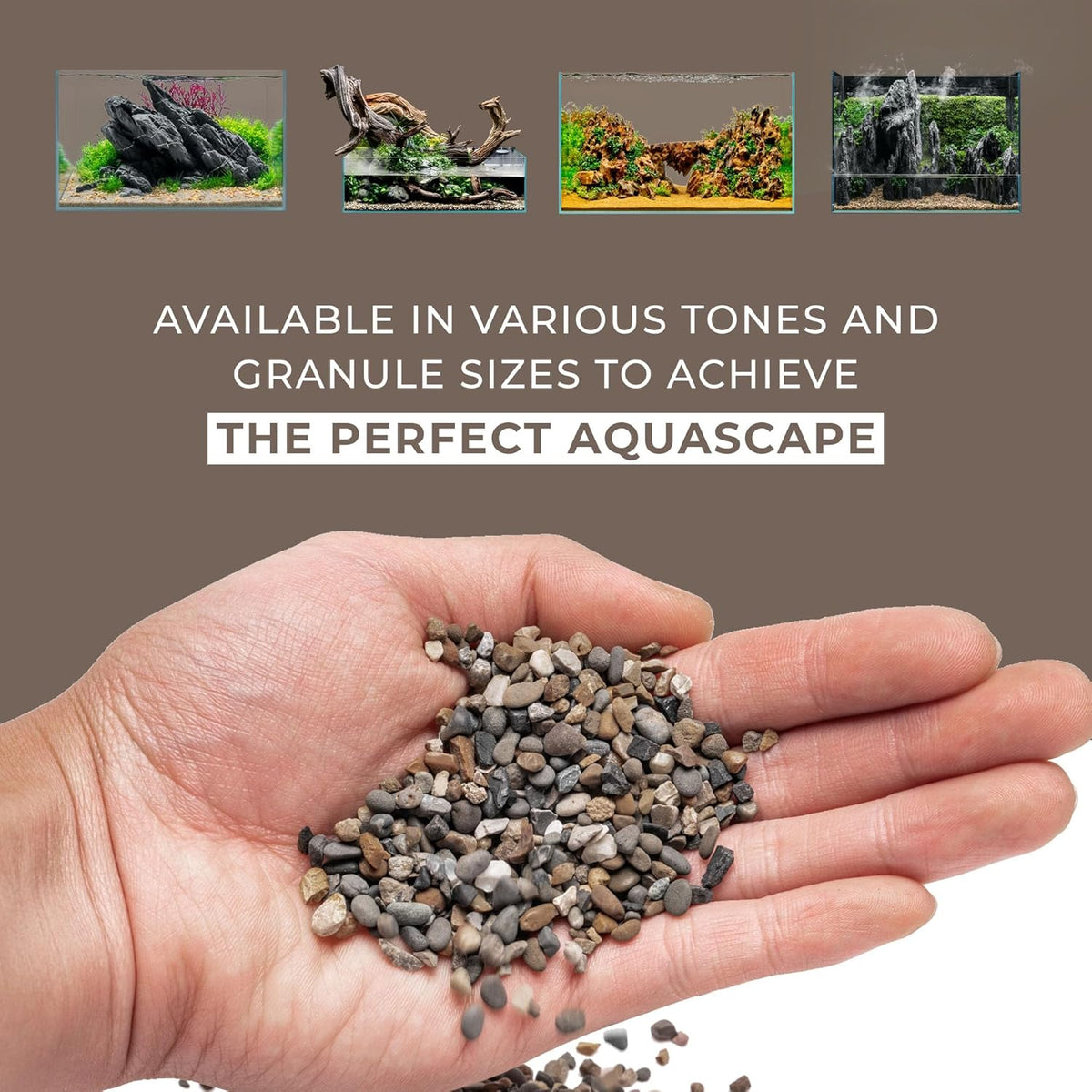 Ultum Nature Systems Controsand Santa Fe Aquarium Gravel (8L) - Small Pebbles for Fish Tank