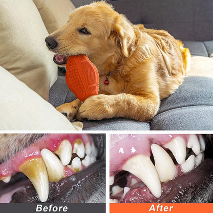 LUKITO Dog Chew Toys 3 Pack for Aggressive Chewers, Multifunctional Teeth Cleaning and Gum Massage