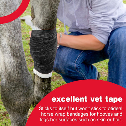 AZEN 9 Pack Self Adhesive Bandage Wrap, 4" X 5 Yards Elastic Cohesive Bandage Wrap, Color Athletic