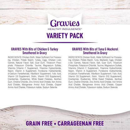 Wellness Healthy Indulgence Gravy Adult Wet Cat Food, Natural, Protein-Rich, Grain Free, 3 Ounce