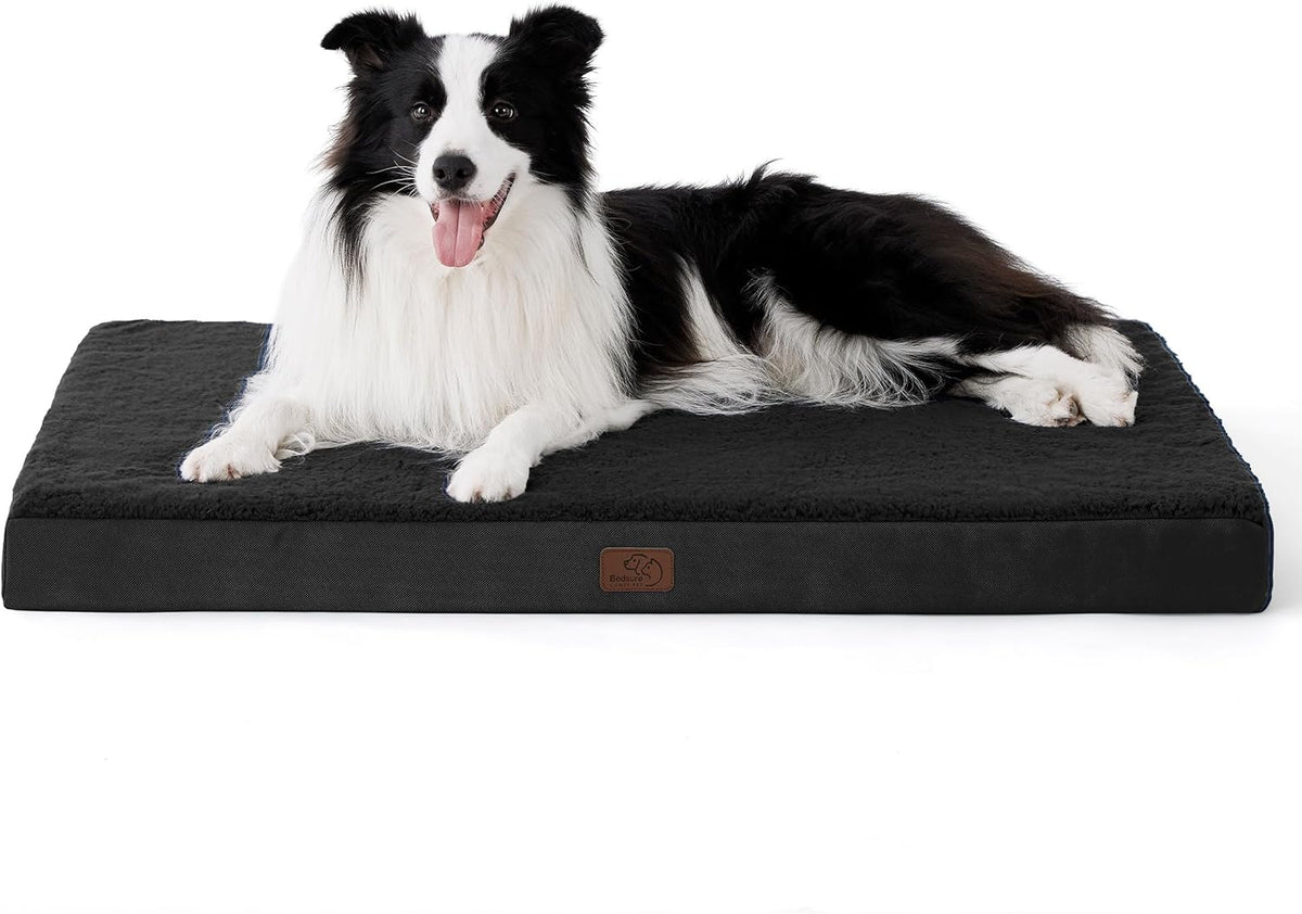 Bedsure Dog Bed for Large Dogs - Orthopedic Waterproof Puppy Beds with Removable Washable Cover