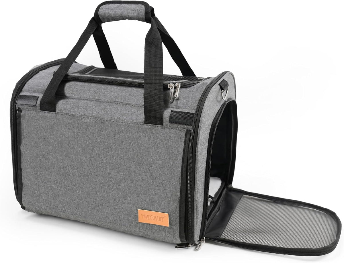 TWDEPART Cat Carrier Backpack - Multifunctional, Firm & Foldable with Roll-Up Shade, Breathable