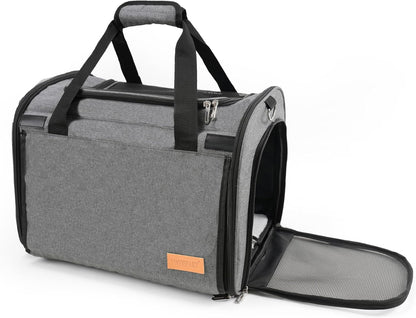 TWDEPART Cat Carrier Backpack - Multifunctional, Firm & Foldable with Roll-Up Shade, Breathable