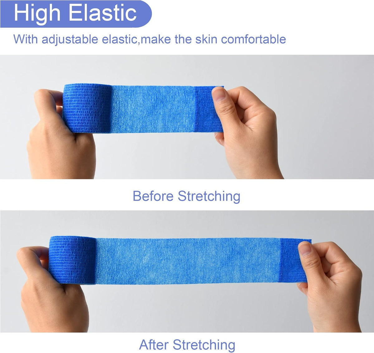 9 Pack 2" x 5 Yards Self Adhesive Bandage Wrap Self Stick Wrap for Ankle, Wrist, Finger, Sports
