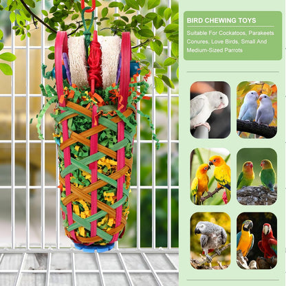 Kyouki Parakeets Toys, 2 PCS Bird Chewing Toys – Perfect for Cockatoos, Conures, Love Birds, Small