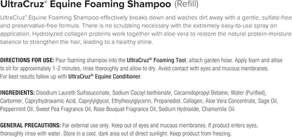 UltraCruz Equine Foaming Horse Shampoo with Travel Applicator, Conditioner and Show Polish Spray