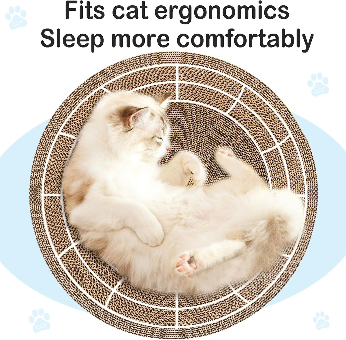 Cat Scratcher, 17.7x17.7 inches Cardboard Cat Scratchers for Indoor Cats, Large Cat Scratching