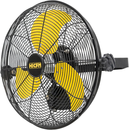 HiCFM 2600 CFM 14 inch Outdoor Wall Mount Fan, 3-Speed High Velocity Weatherproof Wall-Mounted Fans