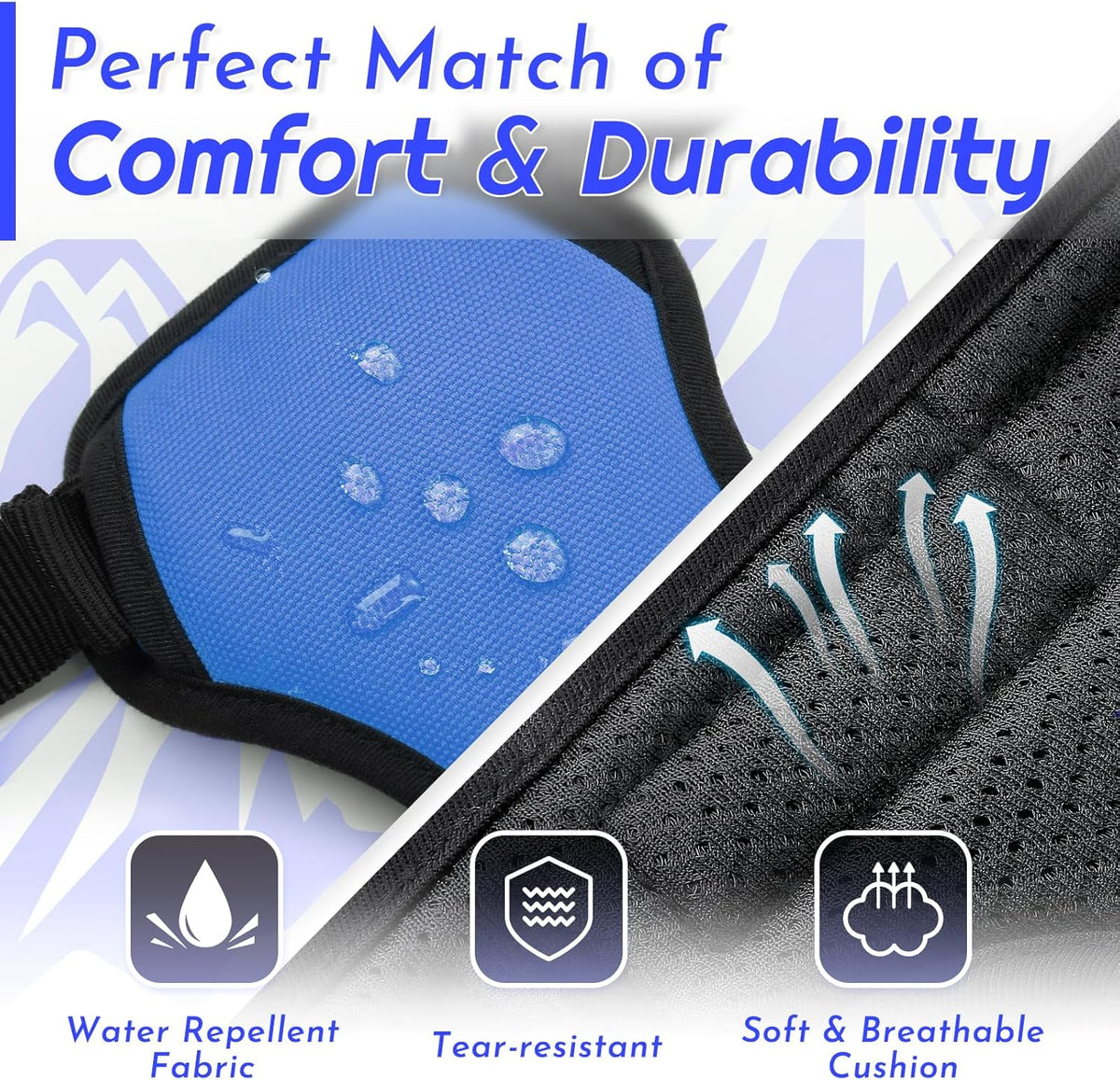 Eagloo Dog Harness for Large Dogs, No Pull Service Vest with Reflective Strips and Control Handle