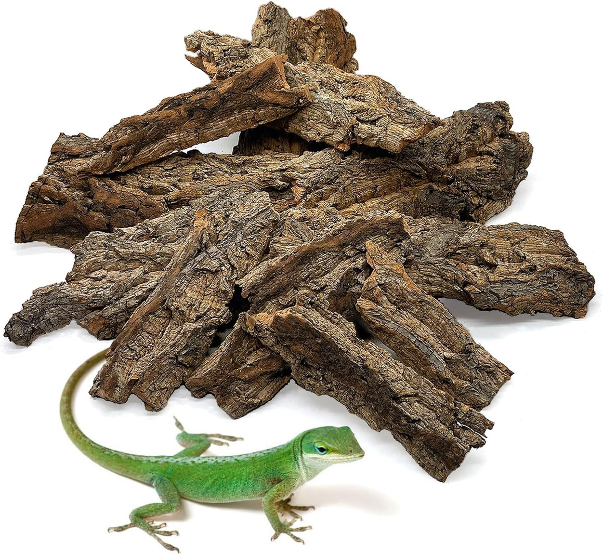 BNOSDM Reptile Terrarium Bark Substrate Bedding Tortoise Natural Cork Bark Reptile Climbing Mat