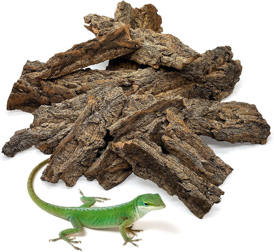 BNOSDM Reptile Terrarium Bark Substrate Bedding Tortoise Natural Cork Bark Reptile Climbing Mat