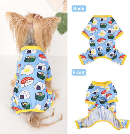 Dog Pajamas Small Sized Dogs Stretchable Summer Dog Clothes Pjs 4 Legs Girl Boy Cute Soft Puppy