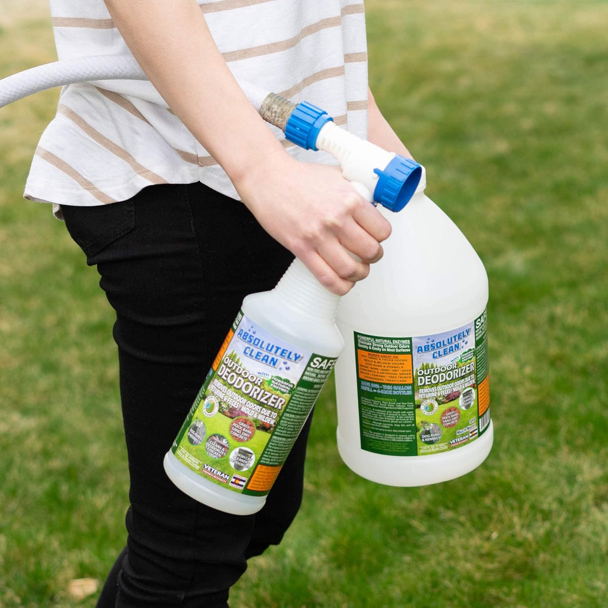 Amazing Outdoor Deodorizer odor eliminator Natural Enzyme Just Spray & Walk Away Grass, AstroTurf