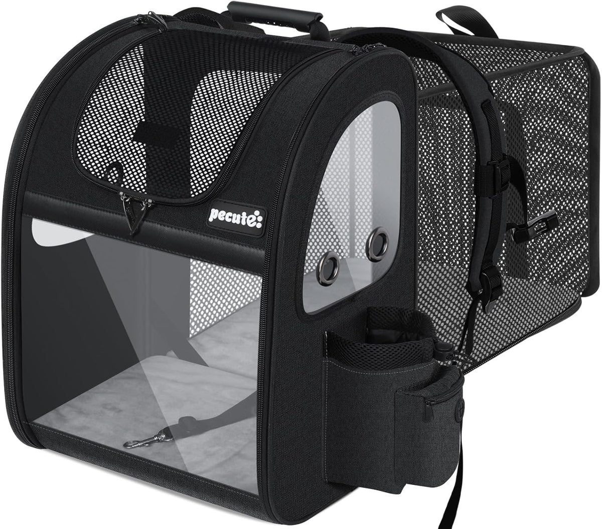 Pecute Pet Carrier Backpack, Dog Carrier Backpack, Expandable with Breathable Mesh for Small Dogs