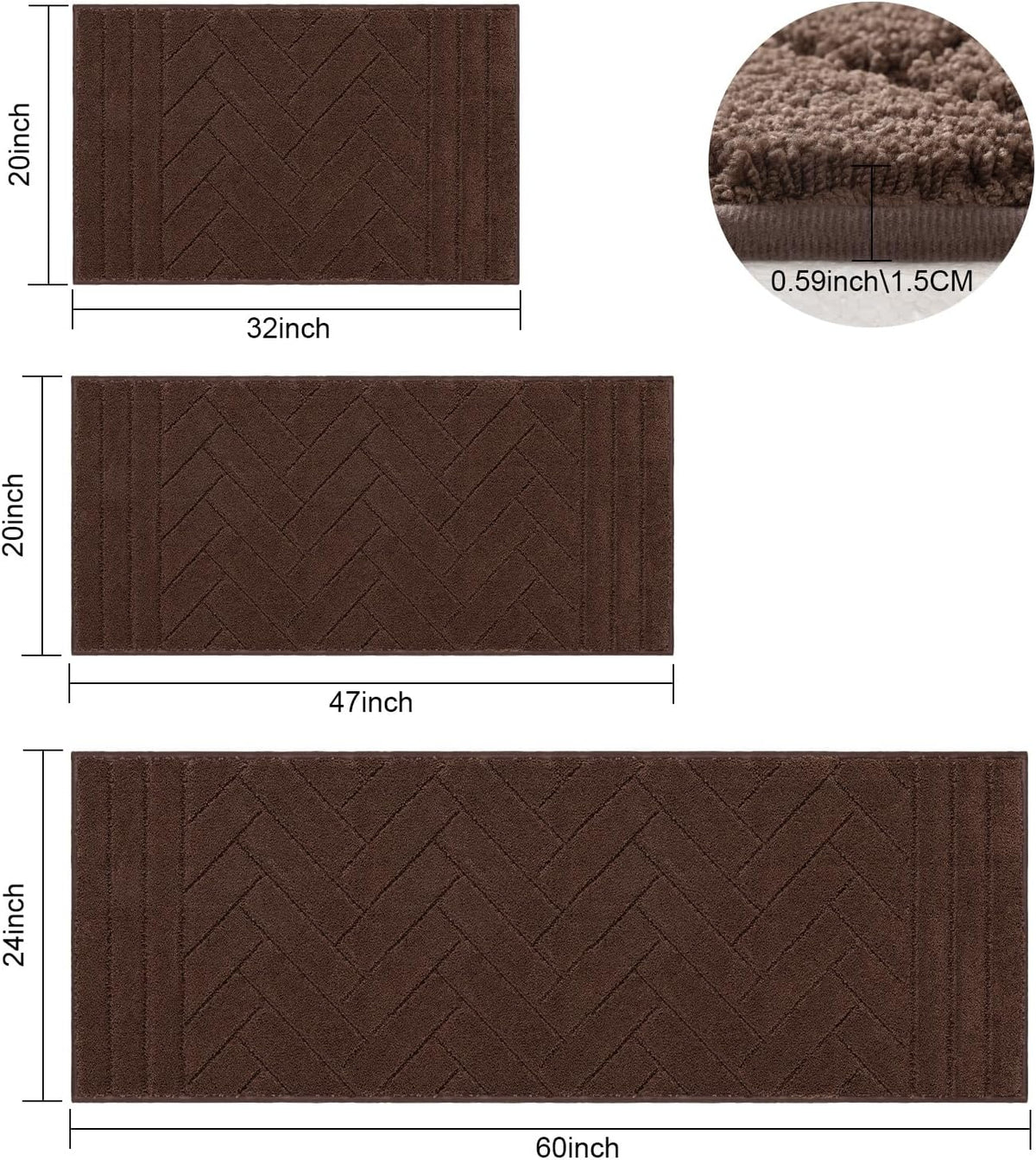 Tindbea Dog Mat for Muddy Paws,Absorbs Moisture Dirt Non-Slip Washable Mud Mat for Dogs,Soft Rubber