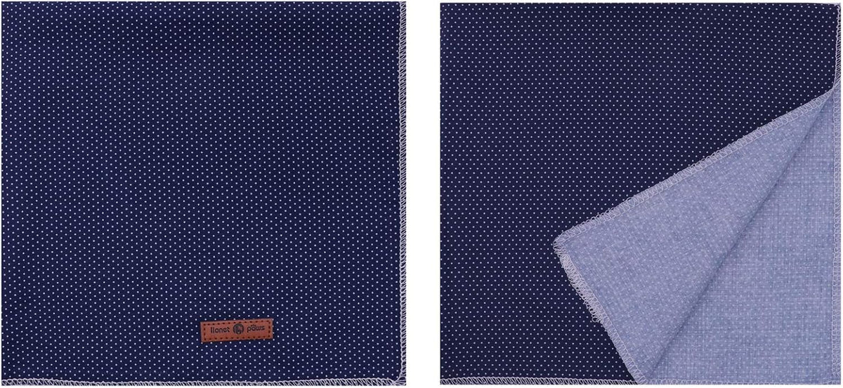Lionet Paws Dog Bandana for Small Medium Large Dogs, Cat Kerchief Blue DOIT, Triangle Bibs Scarf