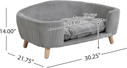 Christopher Knight Home Elroy Orthopedic Dog Bed, Elevated Dog Sofa Bed for Small Dog, Supportive