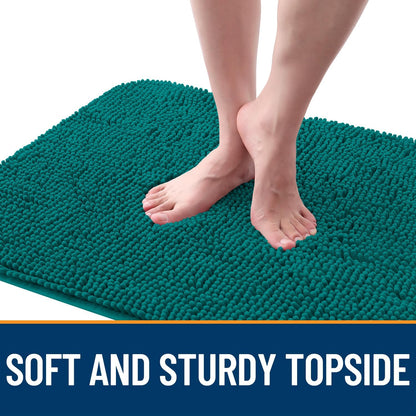 OLANLY Dog Door Mat for Muddy Paws 44x24, Absorbs Moisture and Dirt, Absorbent Non-Slip Washable