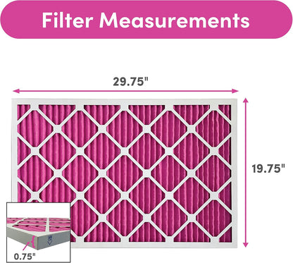 Colorfil 20x30x1 Air Filter (6-Pack) | Made in the USA | Color Changing | Remove Cat and Dog Odor |