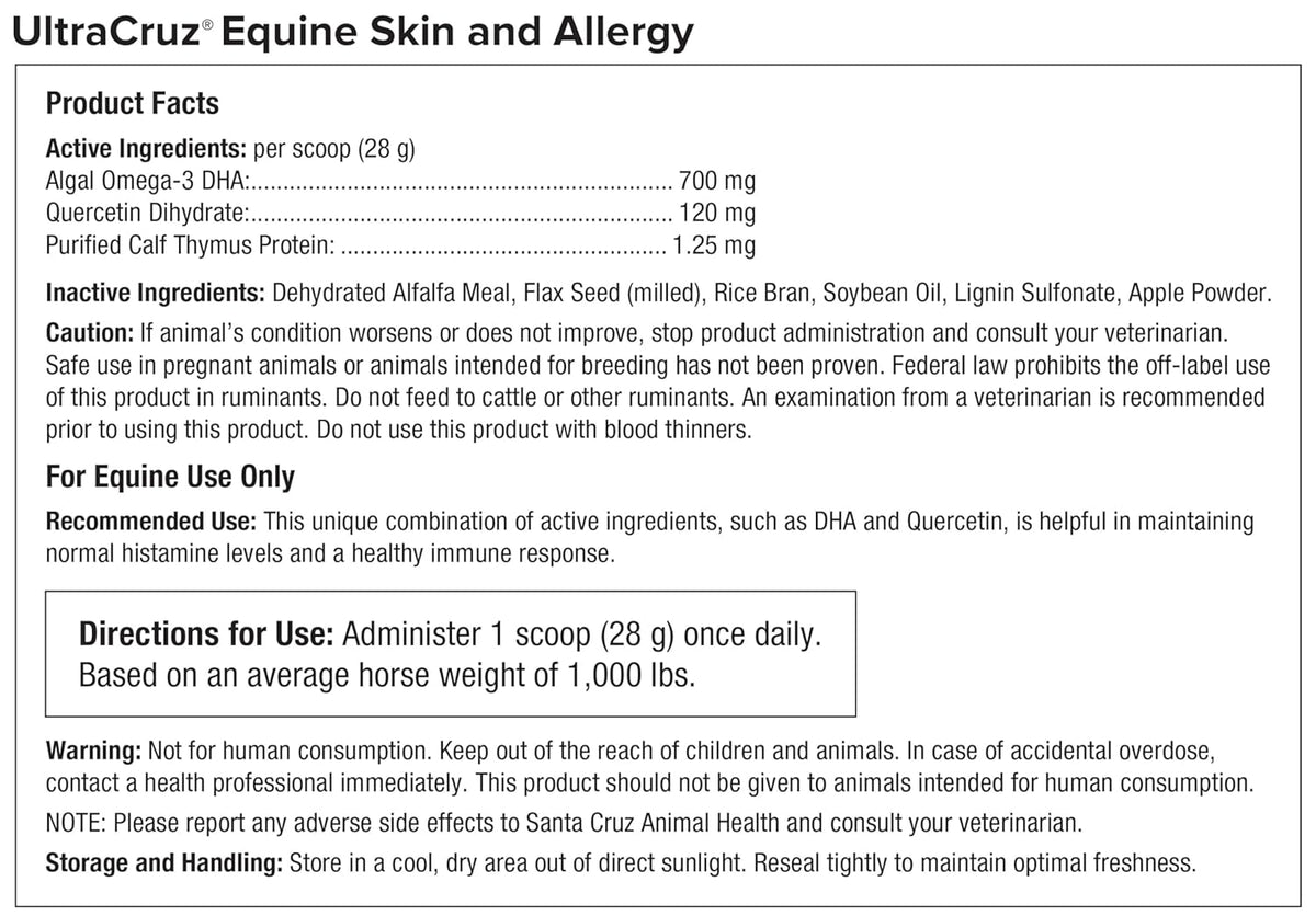 UltraCruz® Equine Skin and Allergy, 4 lb