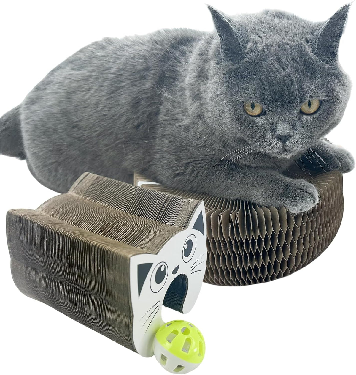Interactive Scratching Board for Playful Kitties Magic Accordion Cat Scratching Post, Fun Cat Toys