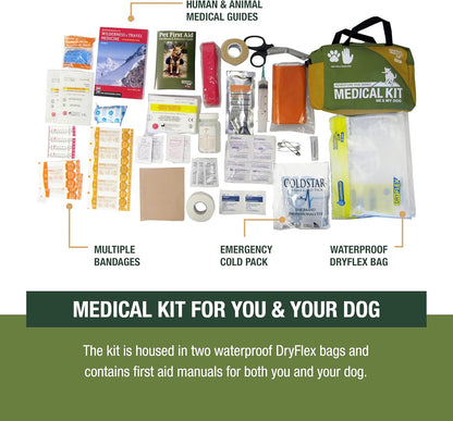 Adventure Medical Kits Me & My Dog Medical Kit - Human & Canine First Aid Essentials - Includes