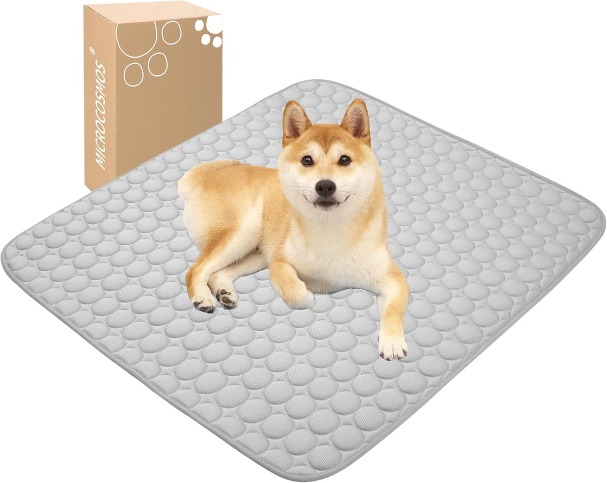 MICROCOSMOS Summer Cooling Mat & Sleeping Pad- Water Absorption Top, Materials Safe, Easy Carry, EZ