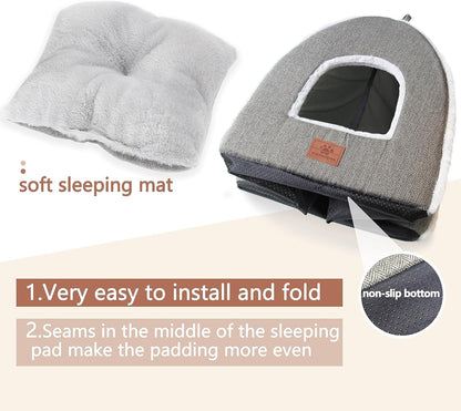 Cat Bed for Indoor Cats - Cat Cave Bed Cat House Cat Tent with Removable Washable Cushioned Pillow