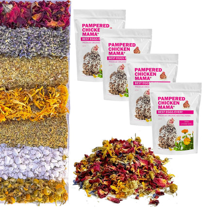 Pampered Chicken Mama Best Eggs Ever! Nesting Herbs for Chickens (4 Pounds) for Chicken Nesting