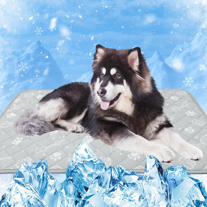 MH MYLUNE HOME Self Cooling Mat for Large Dog, 39”x59” Arc-Chill Cooling Fiber & Endothermic Color