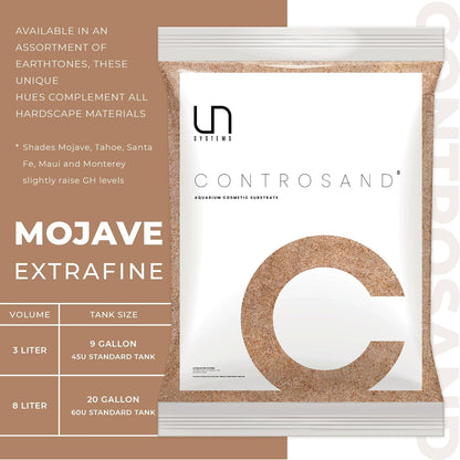 Ultum Nature Systems Controsand Mojave Aquarium Sand (8L) - Freshwater Tank Substrate for Live