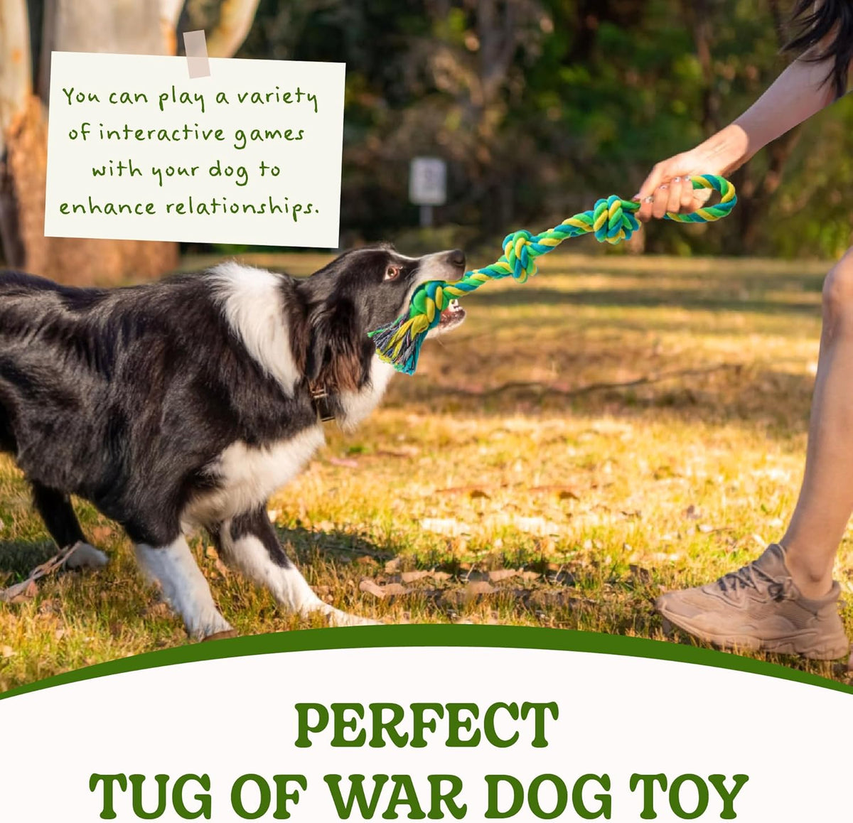 SHARLOVY Dog Rope Toy for Medium Dogs, 2 Pack Heavy Duty Dog Chew Toys for Aggressive Chewers