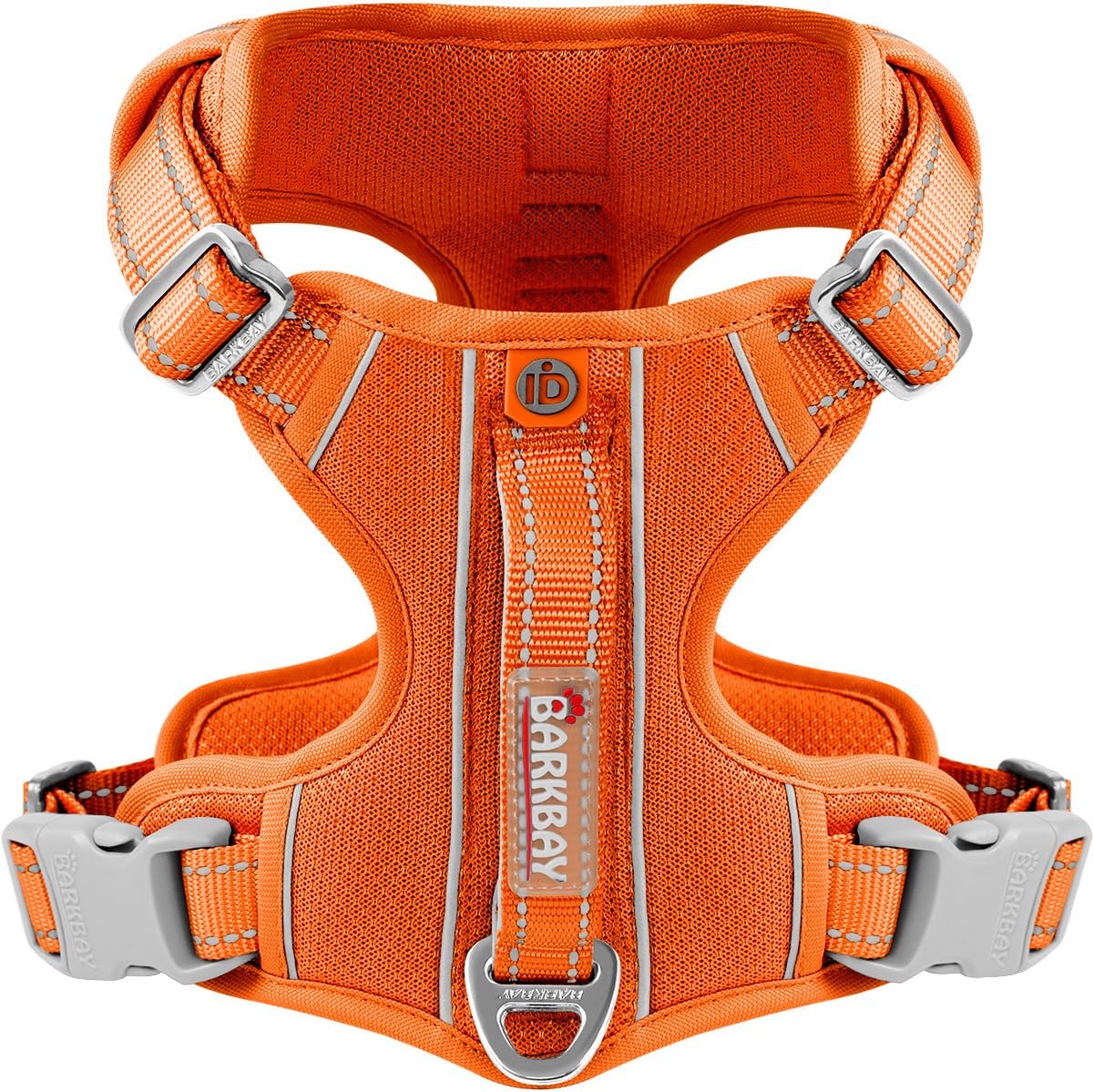 BARKBAY Dog Harness No Pull with ID Tag Pocket - Heavy Duty, Reflective, Easy Control for Large
