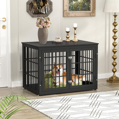 38 Inch Heavy Duty Dog Crate Furniture for Large and Medium Dogs, Decorative Pet House End Table
