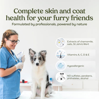 PAWFUME Skin & Coat Detangler Spray for Dogs, 2-Pack – Soothe Dry, Itchy Coats Quickly – Non-Toxic