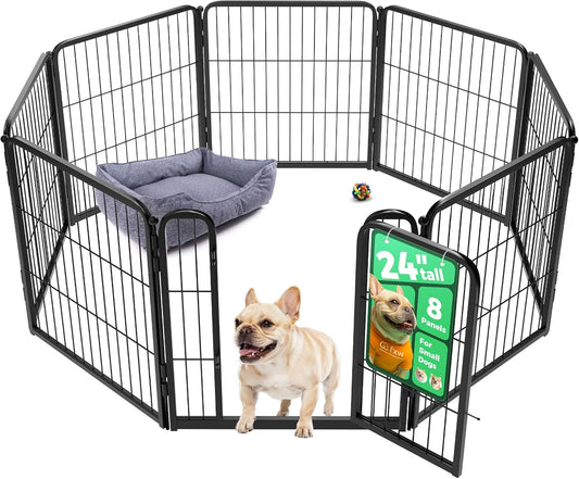 FXW Homeplus Unleashed Indoor Dog Playpen - Stress-Free and Safe Play, Heavy Duty 24 Inch 8 Wire