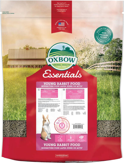 Oxbow Essentials Rabbit Food, Young, Made Alfalfa for Rabbit, Pet Pellets with Vitamins & Minerals