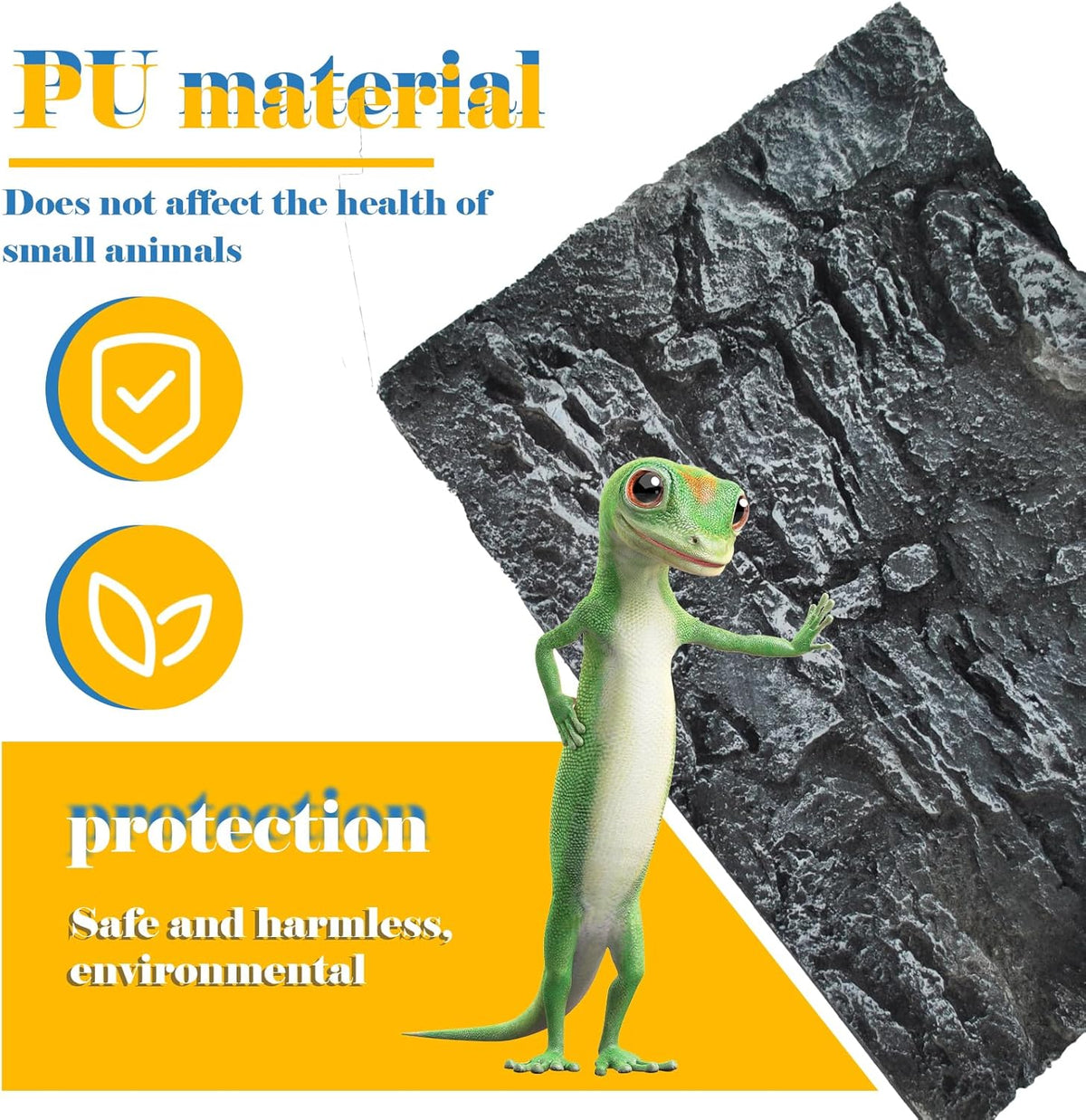 Reptile Tank Background Board Rock Terrarium Cork Background Board 3D Wall Backdrop Aquarium DéCor