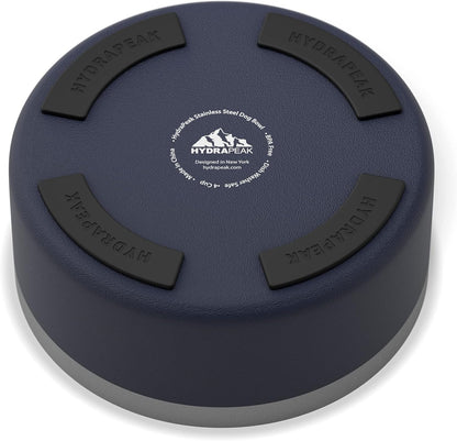 Hydrapeak Dog Bowl; Non Slip Stainless Steel; Water and Food Dish; Large Sized and Small Dogs; 32oz
