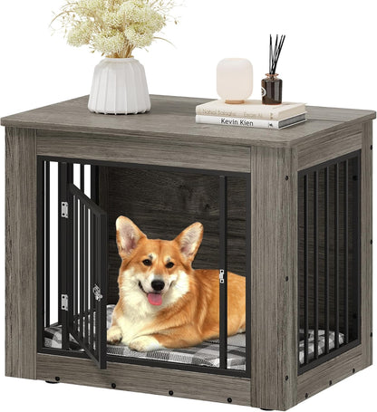 YITAHOME Dog Crate Furniture for Medium Dogs, Side End Table, Modern Dogs Kennel Indoor up to 35