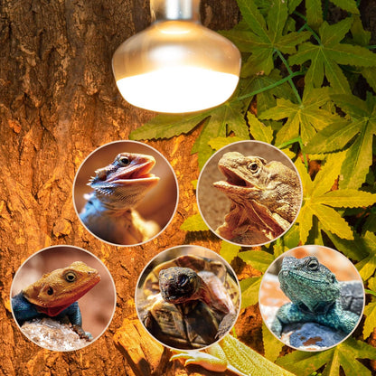 REPTI ZOO 2 Pack Heat Lamp 150W, Intense Basking Spot Simulated Natural Sunlight Heating Lamp Bulb