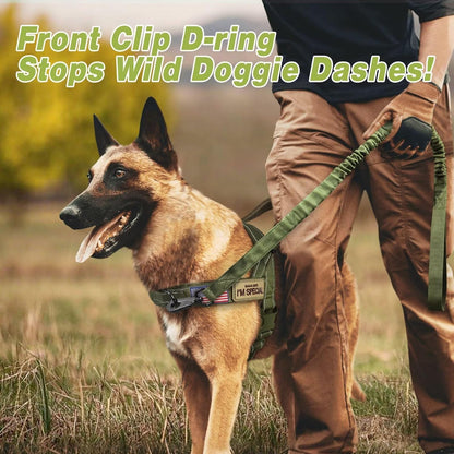 Forestpaw No Pull Dog Harness - Soft Flannel Padded Tactical Dog Vest Harness with Quick Release