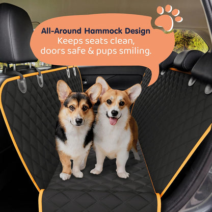 XL Dog Car Seat Cover for Back Seat, Waterproof Hammock for Car, SUV & Truck, Non-Slip Backseat